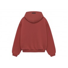 Fear of God Essentials Kids Fleece Hoodie Crimson