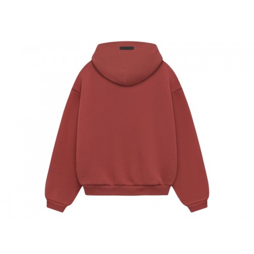 Fear of God Essentials Kids Fleece Hoodie Crimson