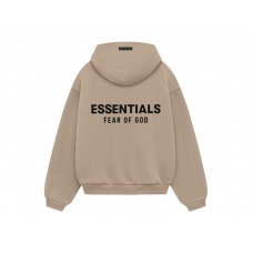 Fear of God Essentials Kids Fleece Hoodie Desert Sand