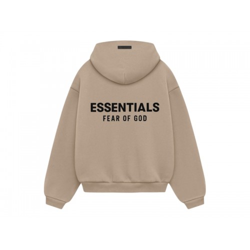 Fear of God Essentials Kids Fleece Hoodie Desert Sand