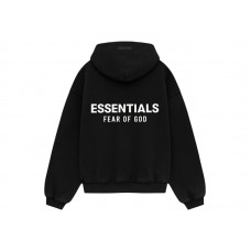 Fear of God Essentials Kids Fleece Hoodie (FW24) Black
