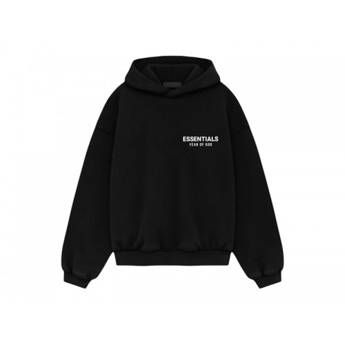 Fear of God Essentials Kids Fleece Hoodie (FW24) Black