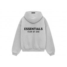 Fear of God Essentials Kids Fleece Hoodie Light Heather Gray