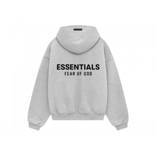 Fear of God Essentials Kids Fleece Hoodie Light Heather Gray