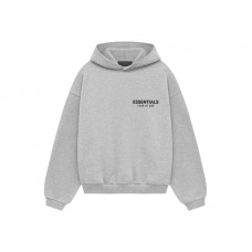 Fear of God Essentials Kids Fleece Hoodie Light Heather Gray