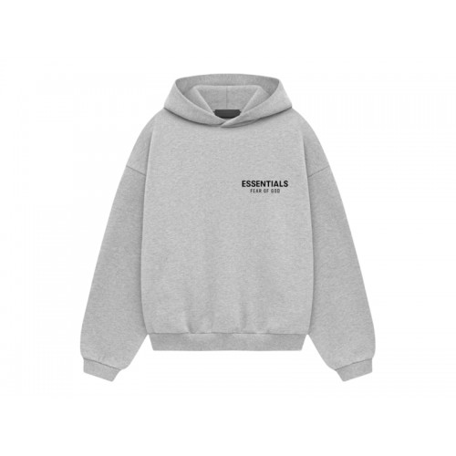 Fear of God Essentials Kids Fleece Hoodie Light Heather Gray