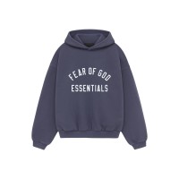 Fear of God Essentials Kids Fleece Hoodie Marine