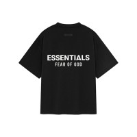 Fear of God Essentials Kids Jersey Crewneck Tee (FW24) Black