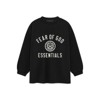 Fear of God Essentials Kids Jersey Long Sleeve II Tee (FW24) Black