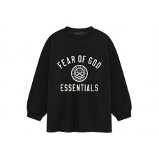 Fear of God Essentials Kids Jersey Long Sleeve II Tee (FW24) Black