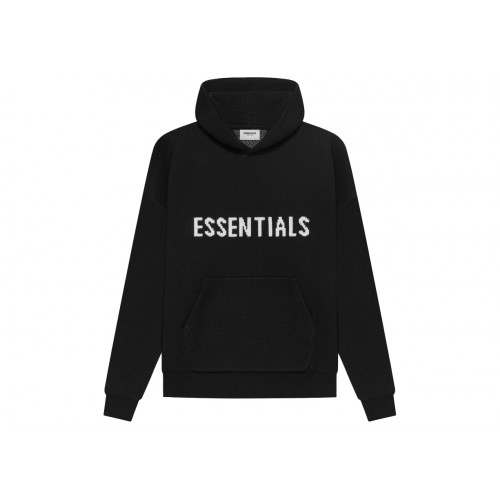 Оригинальный шмот Fear of God Essentials Knit Pullover Hoodie (SS21) Black