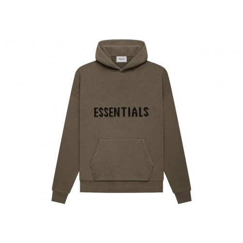 Оригинальный шмот Fear of God Essentials Knit Pullover Hoodie Harvest