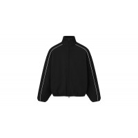 Fear of God Essentials Modern Piping Track Jacket Jet Black/Cloud White