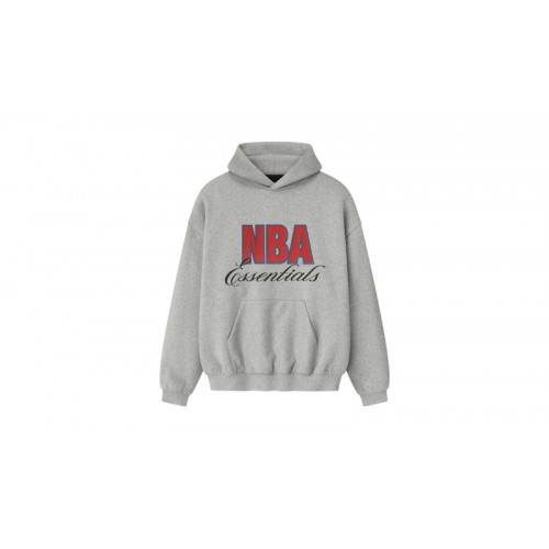 Fear of God Essentials NBA 90s Hoodie Concrete Heather