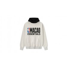 Fear of God Essentials NBA Macao Sport Hoodie Light Heather/Black