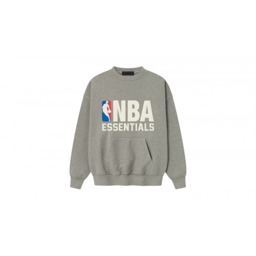 Fear of God Essentials NBA Sport Crewneck Concrete Heather