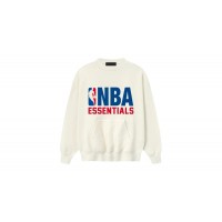 Fear of God Essentials NBA Sport Crewneck Cream White