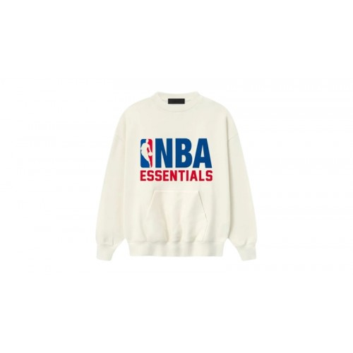 Fear of God Essentials NBA Sport Crewneck Cream White