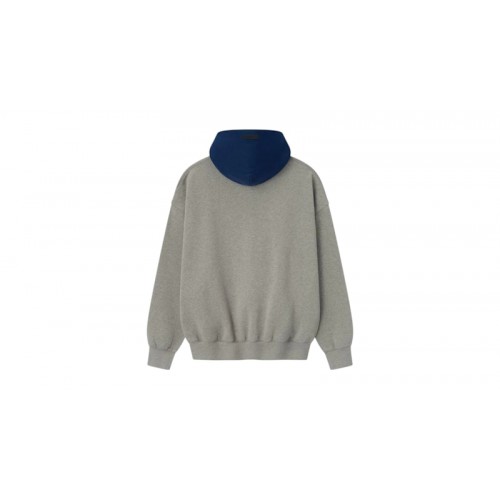 Fear of God Essentials NBA Sport Hoodie Concrete Heather/Estate Blue
