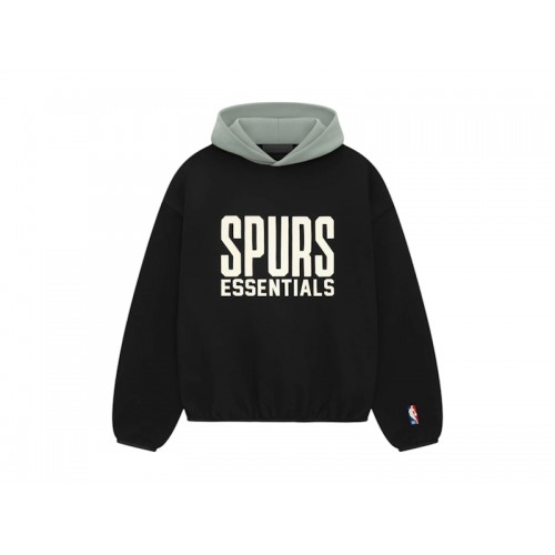 Fear of God Essentials NBA Spurs Hoodie Black/Teal