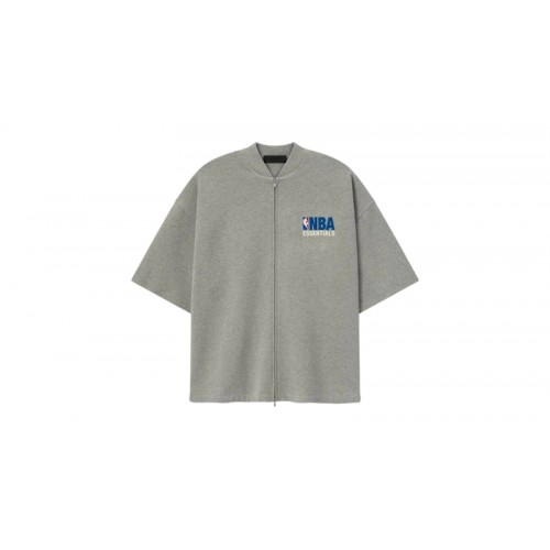 Fear of God Essentials NBA Zip Up Jacket Concrete Heather