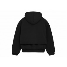 Fear of God Essentials Nylon Fleece Hooded Sweater Jet Black/Jet Black
