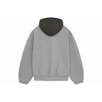 Fear of God Essentials Nylon Fleece Hoodie Dark Heather Oatmeal/Ink