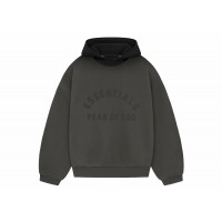 Fear of God Essentials Nylon Fleece Hoodie Ink/Jet Black