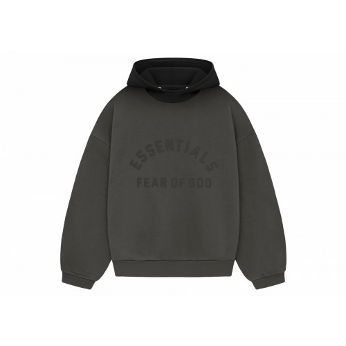 Оригинальный шмот Fear of God Essentials Nylon Fleece Hoodie Ink/Jet Black