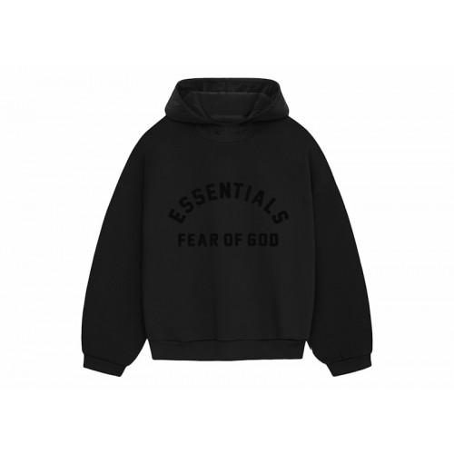 Fear of God Essentials Nylon Fleece Hoodie Jet Black/Jet Black