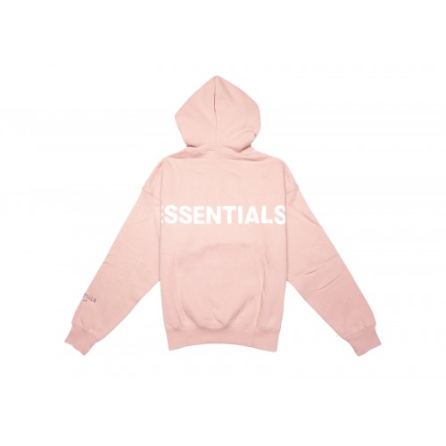 Оригинальный шмот Fear of God Essentials Pink 3M Logo Pullover Hoodie Blush