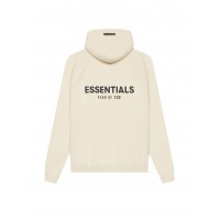Fear of God Essentials Pull-Over Hoodie (SS21) Cream/Buttercream