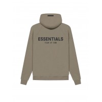 Fear of God Essentials Pull-Over Hoodie (SS21) Taupe
