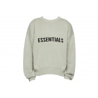 Fear of God Essentials SSENSE Exclusive Pullover Sweater Concrete