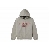 Fear of God Essentials State Hoodie Dark Heather Grey