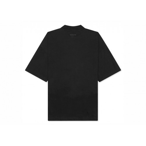 Оригинальный шмот Fear of God Essentials Arch Logo Mock Neck T-shirt Jet Black
