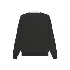 Fear of God Essentials Waffle Henley Rugby Off Black