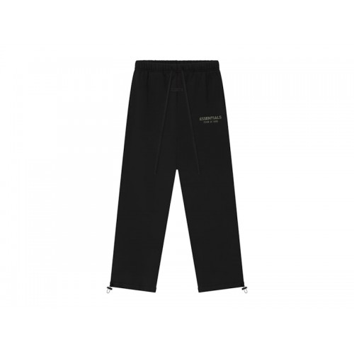 Fear of God Essentials Womens Relaxed Fleece Sweatpant Jet Black