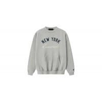 Fear of God Essentials Yankees Sport Crewneck Concrete Heather