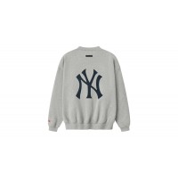 Fear of God Essentials Yankees Sport Crewneck Concrete Heather