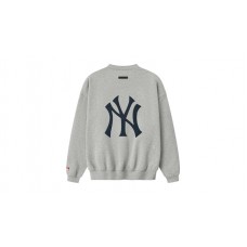 Fear of God Essentials Yankees Sport Crewneck Concrete Heather