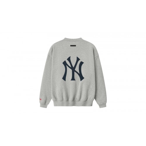 Fear of God Essentials Yankees Sport Crewneck Concrete Heather