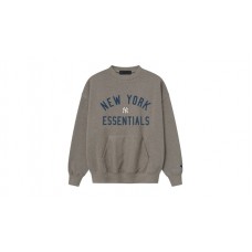 Fear of God Essentials Yankees Sport Crewneck Homestead Heather
