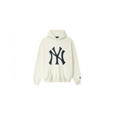 Fear of God Essentials Yankees Sport Hoodie Cream White