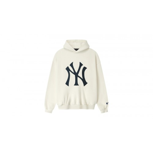 Fear of God Essentials Yankees Sport Hoodie Cream White