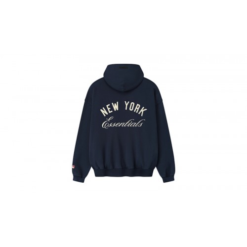 Fear of God Essentials Yankees Sport Hoodie Dark Sapphire