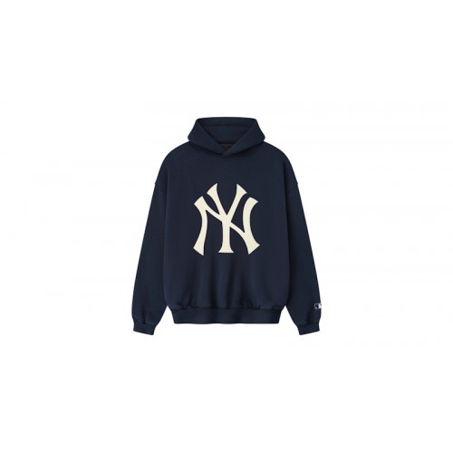 Fear of God Essentials Yankees Sport Hoodie Dark Sapphire