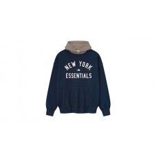 Fear of God Essentials Yankees Sport Hoodie Midnight Navy/Homstead Heather