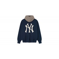 Fear of God Essentials Yankees Sport Hoodie Midnight Navy/Homstead Heather