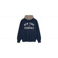 Fear of God Essentials Yankees Sport Hoodie Midnight Navy/Homstead Heather